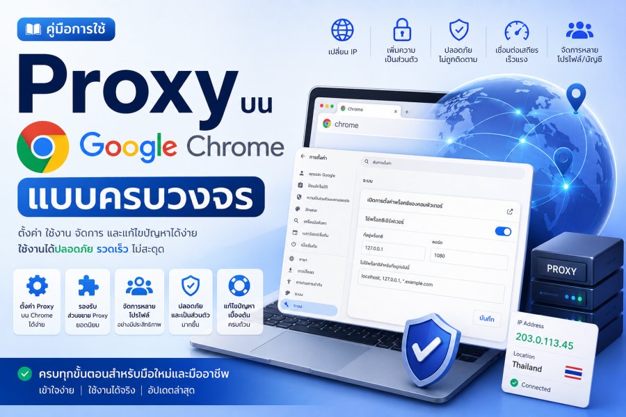 คู่มือการใช้ Proxy บน Google Chrome แบบครบวงจร