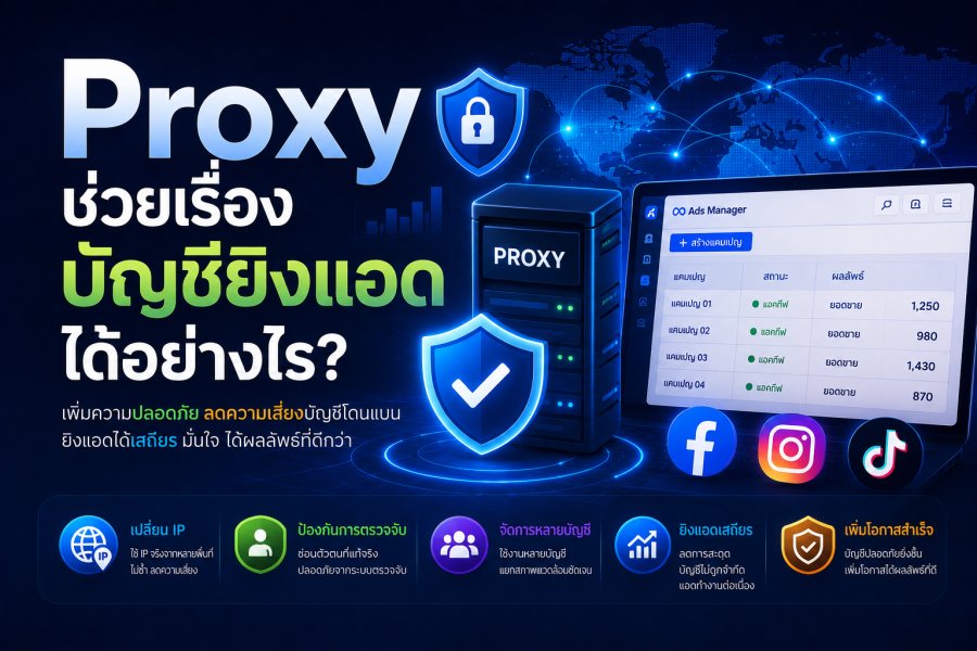 Proxy ช่วยเรื่องบัญชียิงแอดได้อย่างไร — คู่มือฉบับเต็ม