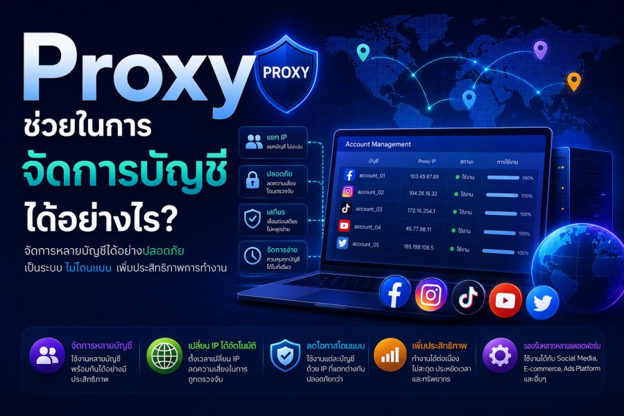 Proxy ช่วยในการจัดการบัญชีได้อย่างไร — คู่มือฉบับเต็ม